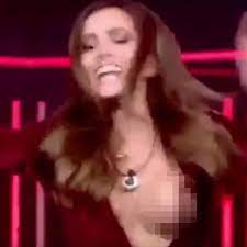 Model's boobs burst out of her tiny dress during live Big Brother eviction  - for the SECOND time - Mirror Online
