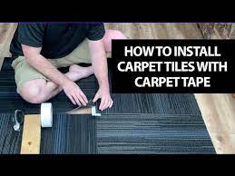 how to install carpet tiles in a