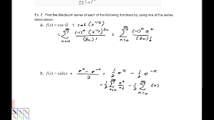maclaurin and taylor series