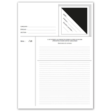 Feuille quadrillée à imprimer pdf / pc astuces votre papier sur mesure internet explorer : Copie D Examen Vierges Fabricant Luquet Duranton