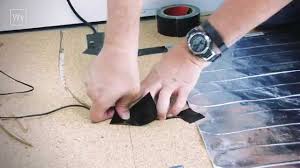 installing electric floor heating under
