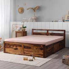 bed vs sheesham wood bed with box
