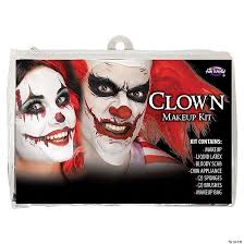 make up zipper bag clown kit