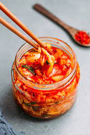homemade vegan kimchi full of plants