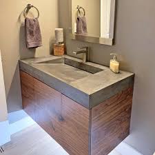 Custom Walnut Bathroom Vanity Cabinet