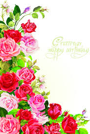 happy birthday flowers greeting cards