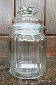 Ribbed Glass Jar With Airtight Lid