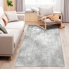 homcom grey rug modern abstract area
