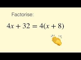 factorising algebraic expressions