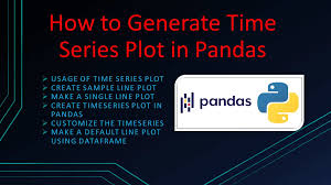 time series plot in pandas