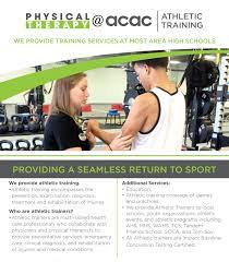 pt acac athletic training overview