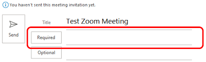 schedule zoom meetings as someone else