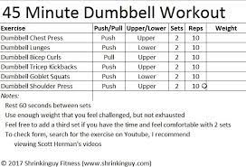 45 minute full body dumbbell workout