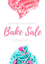 Cream Cupcake Bake Sale Flyer Templates By Canva