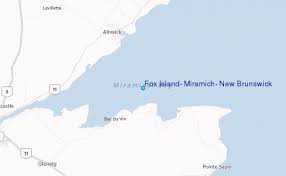 Fox Island Miramich New Brunswick Tide Station Location Guide
