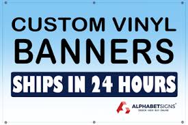 custom vinyl banners ships in one day