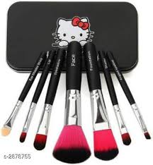 black o kitty makeup brush set of