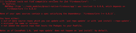 As it is not a standalone module mkinitcpio generates the warning. Native Module Cannot Be Null React Native Firebase