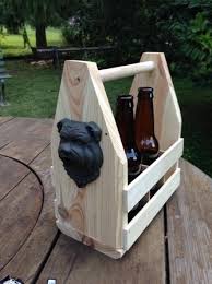 wooden diy 6 pack holder from a