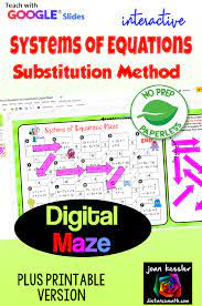 systems of equations by substitution