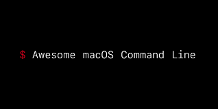 Try this on a secondary partition. Github Herrbischoff Awesome Macos Command Line Use Your Macos Terminal Shell To Do Awesome Things