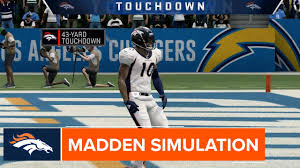 Madden 20 Simulation Broncos Vs Chargers