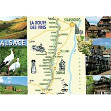 postcard views of alsace and the wine