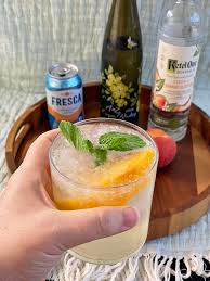 peach orange blossom sangria a well