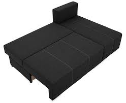 Biru Lux 2dl Brw Corner Sofa Bed Black