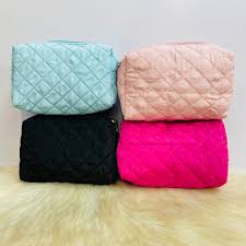 quilted cosmetic bags whole
