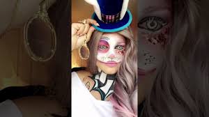 white rabbit makeup from alice in