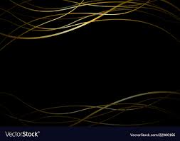abstract gold line banner on black
