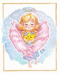 Иллюстрация Ангел добра в стиле детский, книжная графика, персонажи