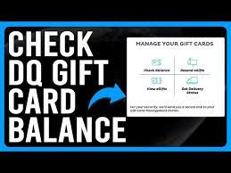 how to check dq gift card balance a