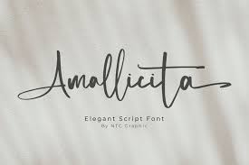 amallicita elegant script font