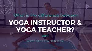 yoga instructor and yoga teacher