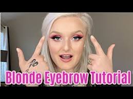 eyebrow tutorial for blondes detailed
