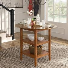 Drop Leaf Round Counter Height Table