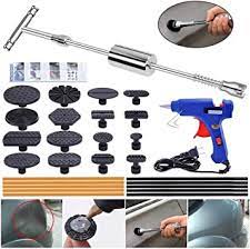 1set car body paintless dent repair tools dent repair kit car dent puller with glue puller tabs removal kits for vehicle car. Amazon Com Yoohe Paintless Dent Repair Puller Kit Dent Puller Slide Hammer T Bar Tool With 16pcs Dent Removal Pulling Tabs For Car Auto Body Hail Damage Remover Automotive