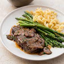 one pot braised blade steaks with