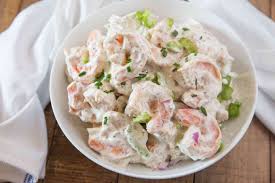 Most shrimp recipes use thawed raw shrimp instead of precooked shrimp. Creamy Shrimp Salad Dinner Then Dessert