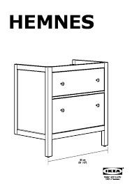 hemnes sink cabinet with 2 drawers