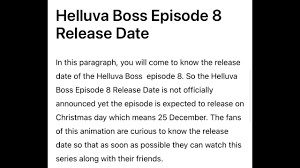 When is episode 8 of helluva boss coming out