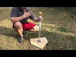 diy homemade batting tee how to build
