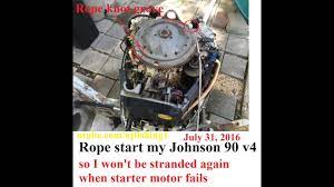 johnson 90 starter motor went dead so