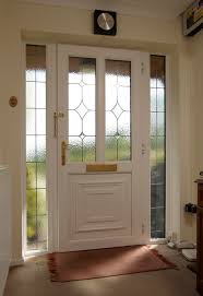 White Upvc Front Door With Leading By
