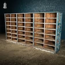 industrial pigeon hole shelf unit with