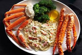 alaska crab salmon on red lobster menu
