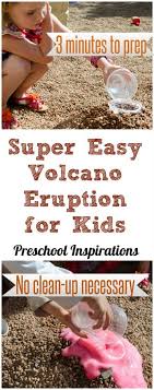 vinegar volcano eruption for kids