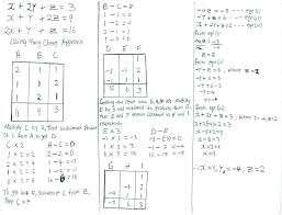 Solution To A System Of Linear Equation